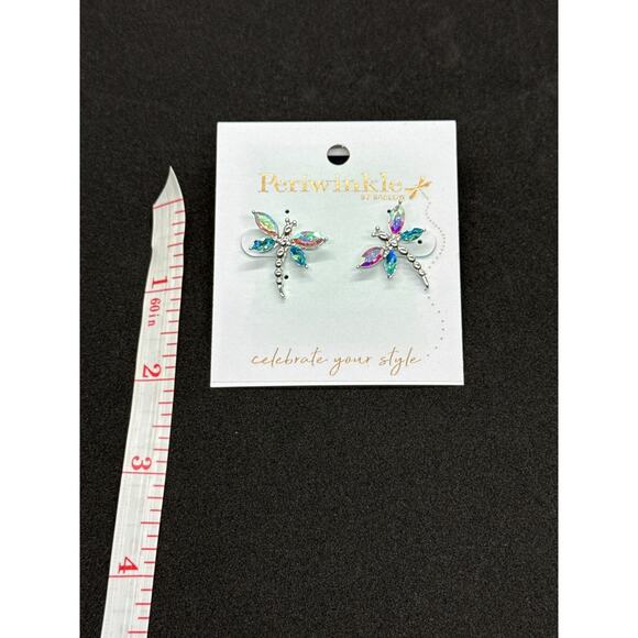 Periwinkle by Barlow jewelry SET - Necklace, Earrings, Anklet - Silver NWT - Picture 6 of 7